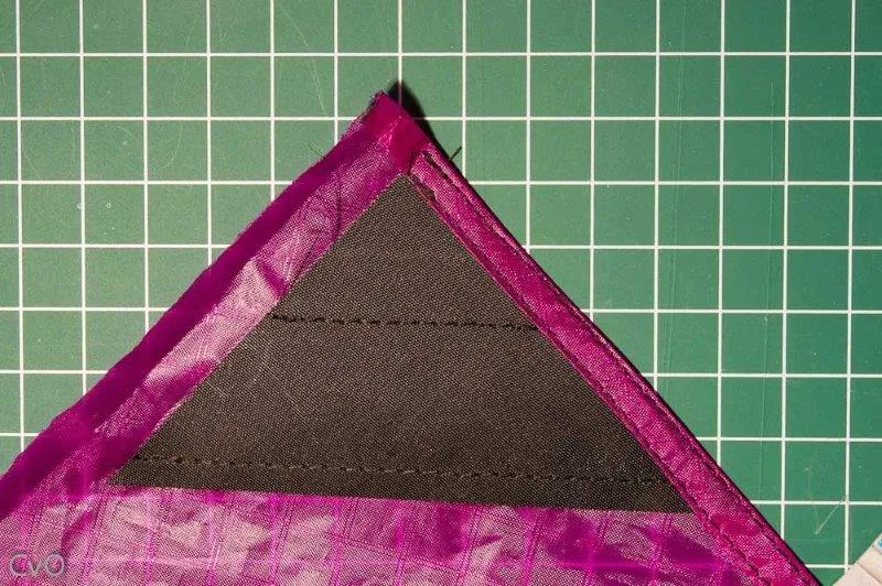 Result after sewing one side (note: outer edges only for now)