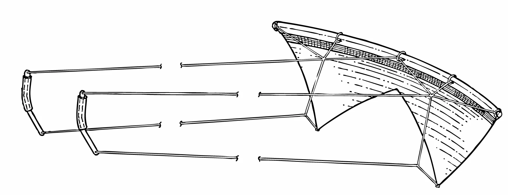 Fig. 1 — Overall attitude in flight (reference layout).