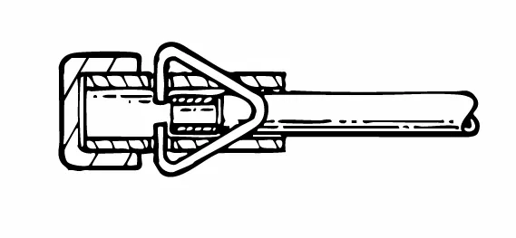 Fig. 8 — Tip end plug: protection & anchor.