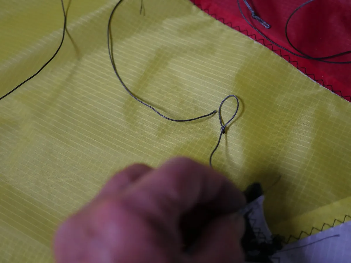 Making one of the vertical bridles