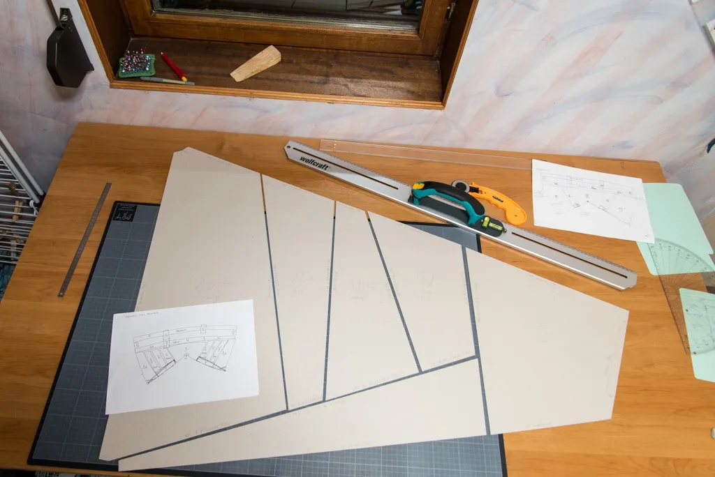 Cutting master pattern panels