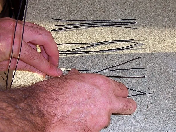 Bridles - Making of small bridle loops for endcaps.