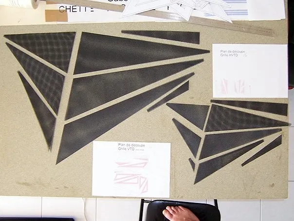 32 mesh panels cut. (Panels for VTD and HVTD.)
