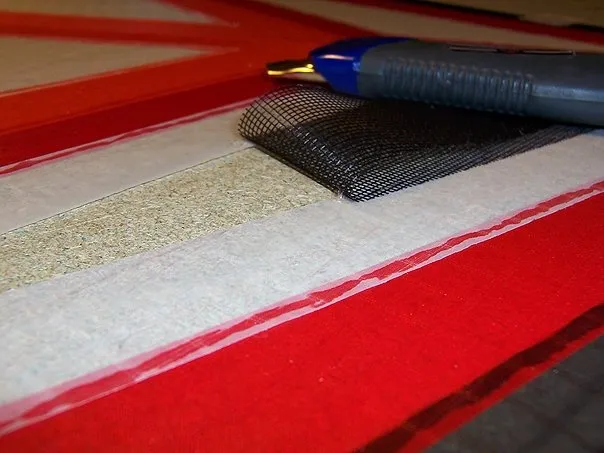 Internal mesh panel.