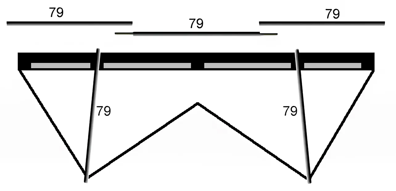 5 barres Ø 8 mm × 79 cm pour le révo 1.5