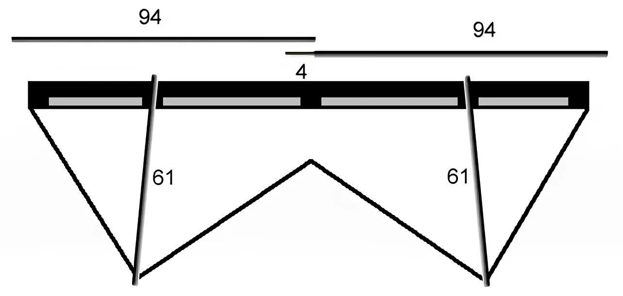 2 barres Ø 6 mm × 94 cm et 2 barres Ø 6 mm × 61 cm pour le révo 2