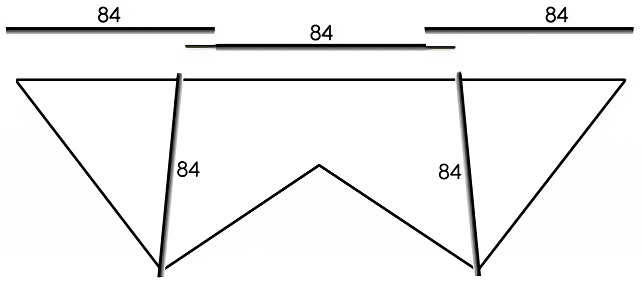 5 barres Ø 4 mm × 84 cm pour le révo indoor