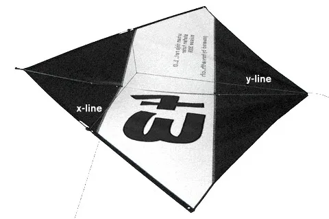 Vue arrière avec ligne X et ligne Y