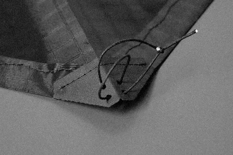 Boucle fermée de tension de nez, serrée.