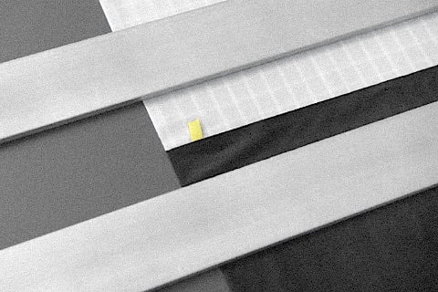 Taping the second seam of the sail