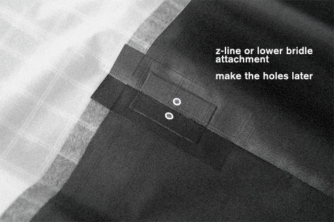 Reinforcements for the sail of the kite