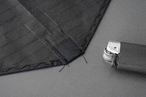 Tail section of the kite sewn